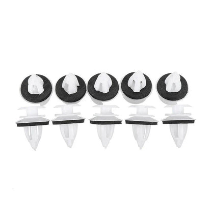 Car Clips / 20 Pcs / White Plastic Retainer With Washers