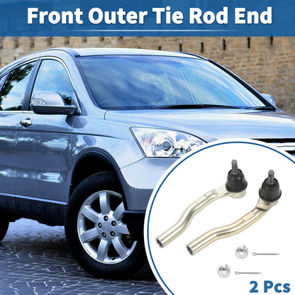 2X Front Outer Tie Rod Ends for Honda CR-V (No. 53560TLAA51/53540TLAA51)
