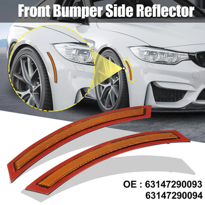 Front Bumper Reflectors for BMW F15 F85 Yellow