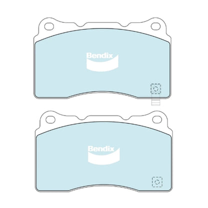 Set of 4 Bendix Front Disc Brake Pads for Subaru Impreza (2002–2014)
