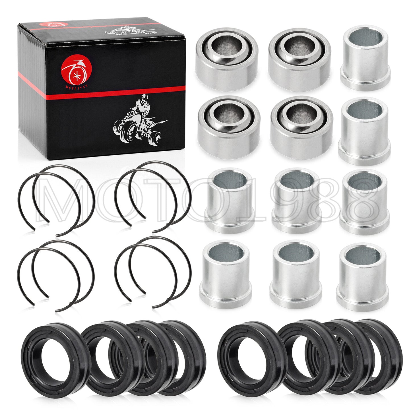 Set of 2 A-Arm Bushings for Honda Sportrax 400 TRX400EX (1999–2008)