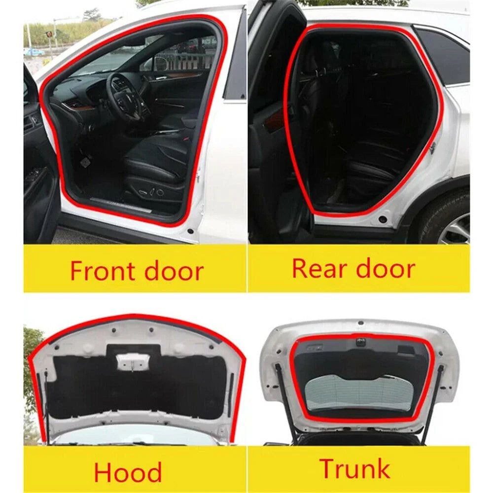 Seal Strip 10M 2-Layer Edge Moulding for Car Door Trunk