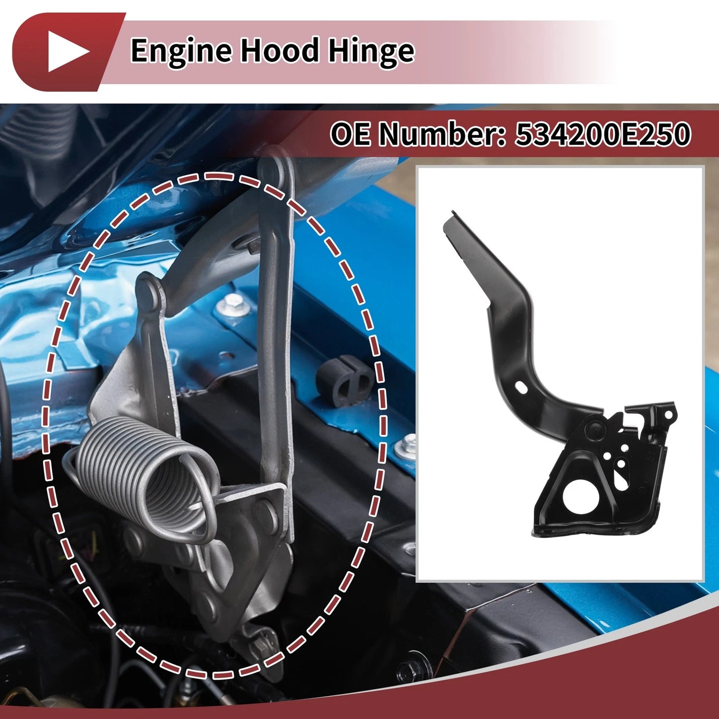 Hood Hinge for Toyota Highlander (2019–2024) Left Side