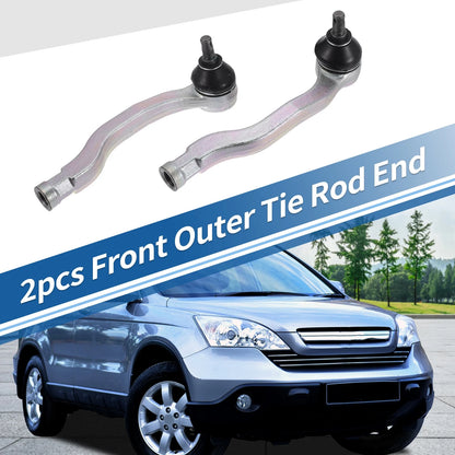 2X Front Outer Tie Rod End Links for Honda Civic CR-V (No. ES3332R/ES3331R)