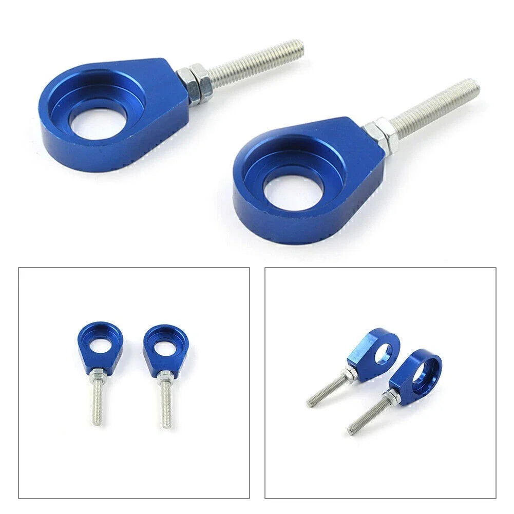 Chain Adjuster Tensioner Block for Dirt Bike Quad ATV CRF50 SSR 15mm Blue