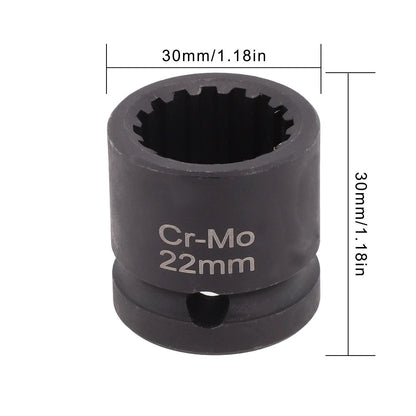 Mechanic Tool 1/2” Dr X 22mm SOCKET 16PT