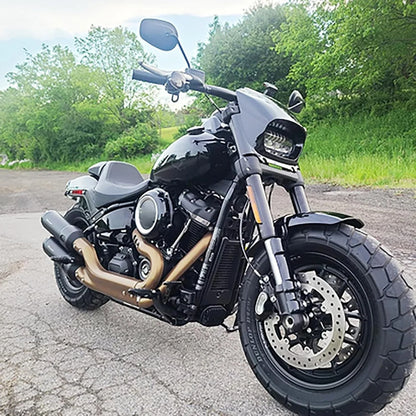 Motorcycle Headlight Fairing Mask for Harley Softail Fat Bob (2018-2022)
