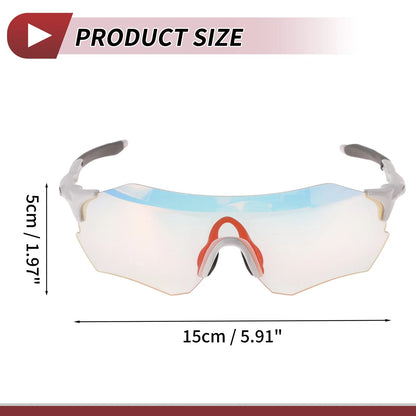 Set of 1 Motorcycle Riding Goggles for Various Models (Light Red Lens)