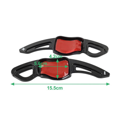 Black Steering Wheel Paddle Shifter Extensions for VW Golf Jetta Passat Polo