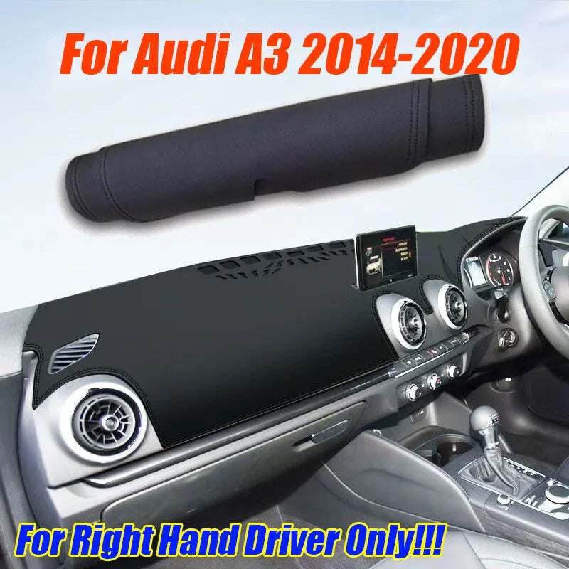 RHD Leather Dashboard Dash Cover Pad for Audi A3 (2014–2020)