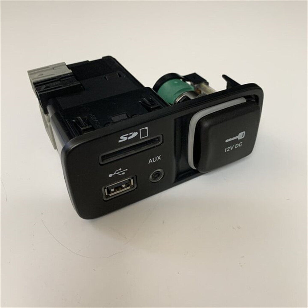 12V DC Media Center Console AUX USB SD for Jeep Cherokee (2014–2018)
