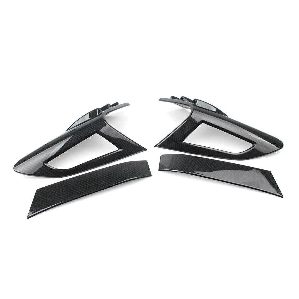 Set of 4 Carbon Fiber Rear Tail Light Cover Trim for Toyota C-HR (2016–2018)