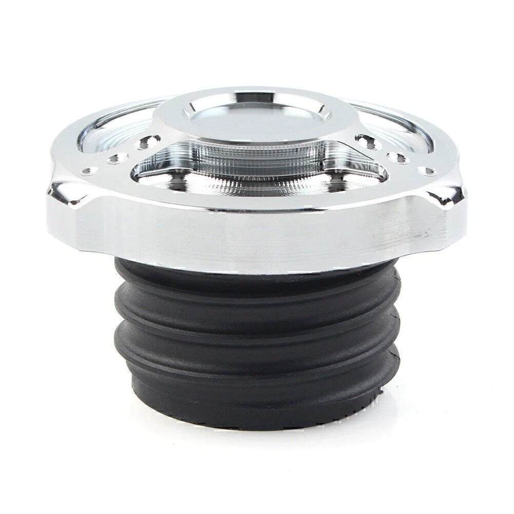Aluminum Fuel Gas Tank Cap Cover for Harley Sportster Touring Softail Dyna (92-17)