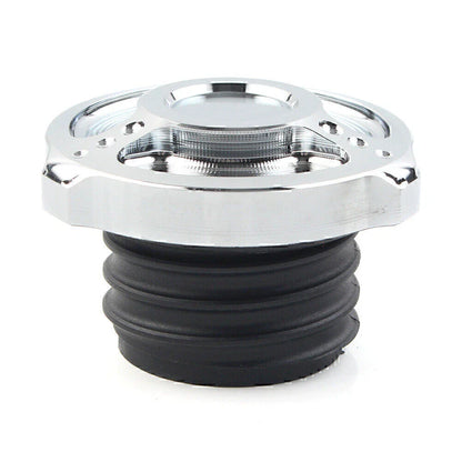 Aluminum Fuel Gas Tank Cap Cover for Harley Sportster Touring Softail Dyna (92-17)