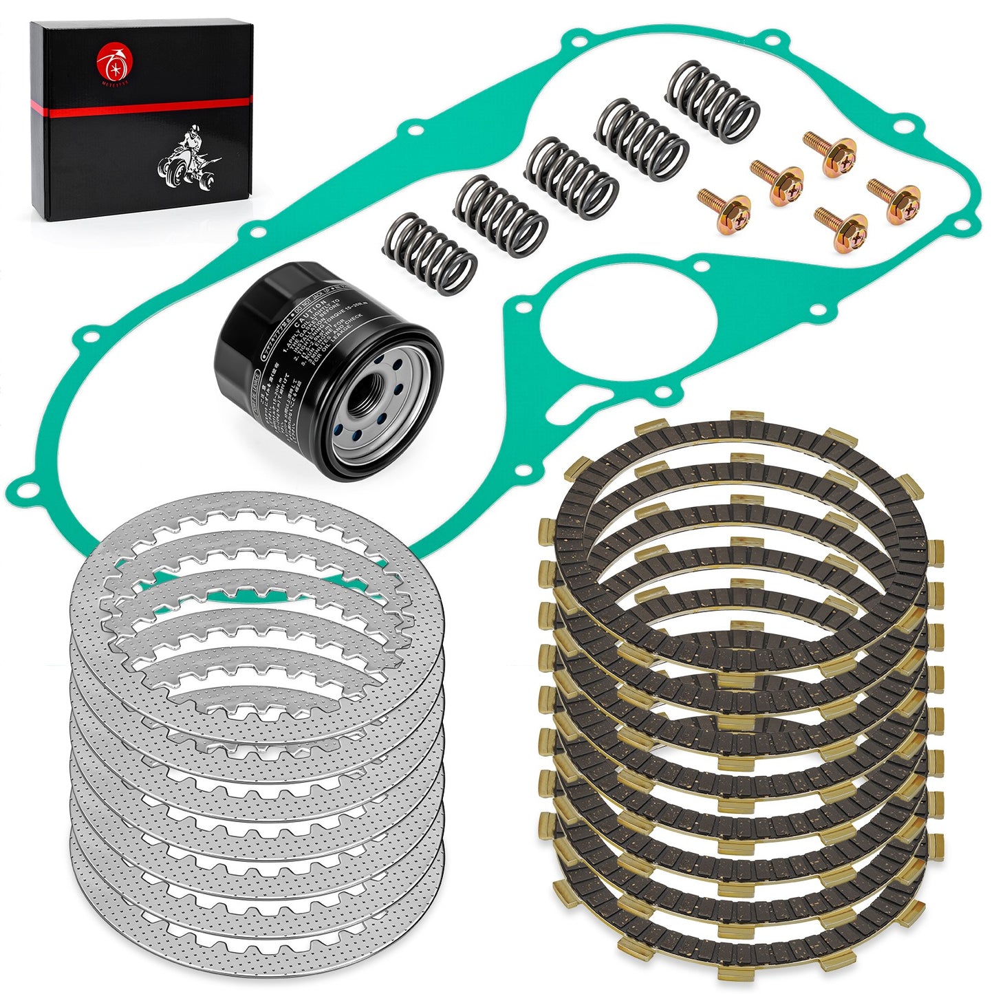 Clutch Friction Steel Plates & Gasket for Kawasaki Vulcan VN800 VN900 (1996–2010)