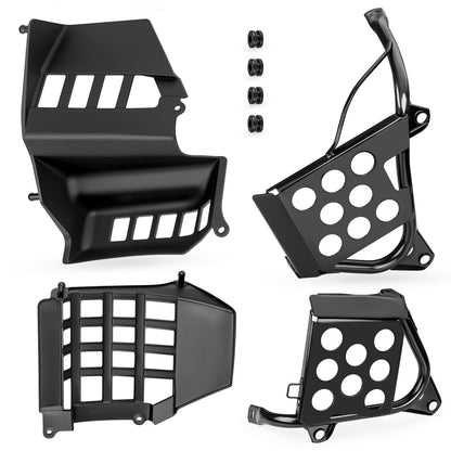 Black Heel Guards Footrest for Yamaha Banshee 350 (1990–2006)