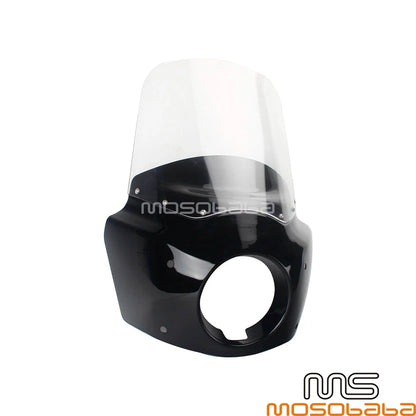 Detachable Headlight Fairing Windshield for Harley-Davidson Dyna