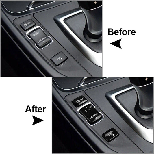 Gear Shift Button Trim for BMW F20 F21 F22 F23 F30 F31 F34 F32 F33 F36 Black