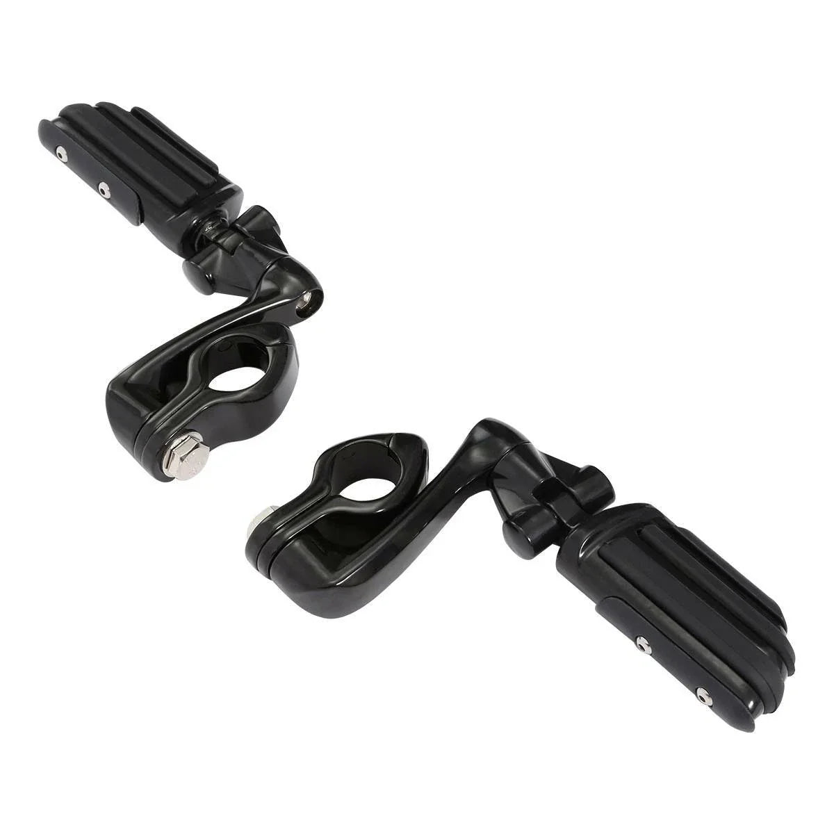 1 1/4" Engine Guard Highway Adjustable Male Mounting Footpegs for Motorcycle