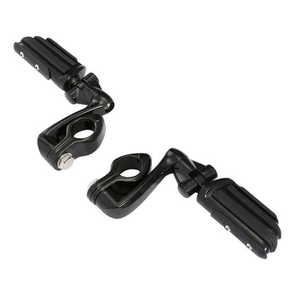 1 1/4" Engine Guard Highway Adjustable Male Mounting Footpegs for Motorcycle