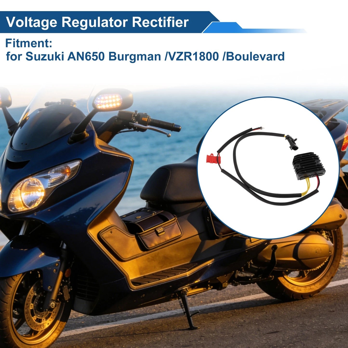 Voltage Regulator Rectifier for Suzuki AN650 Burgman / VZR1800 / Boulevard (2003–2023)