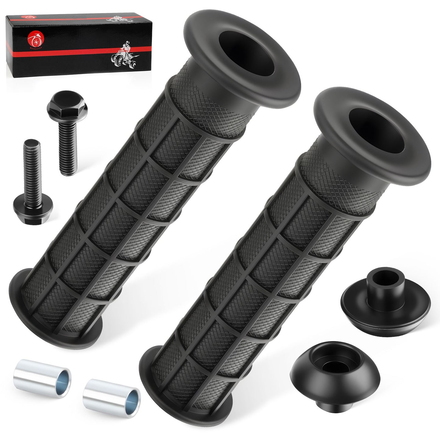Handle Grip with Bar End Guard for Honda ATC125 ATC200 ATC250 ATC350 (1983–1987)