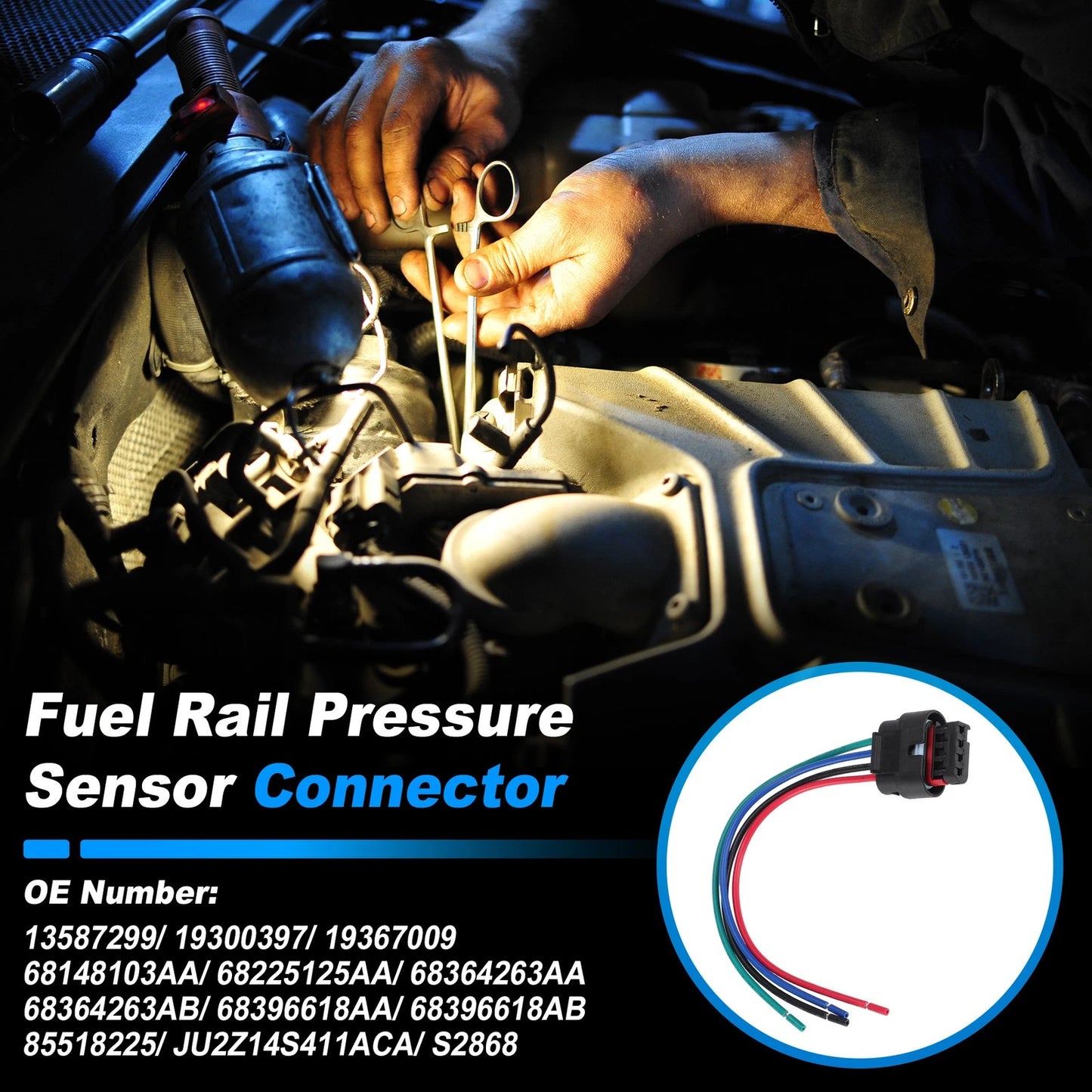 Fuel Rail Pressure Sensor Connector Pigtail for GMC L5P Duramax 6.6L (2017–2023)