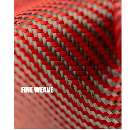 12" x 60" Carbon Fiber Kevlar Cloth Fabric 3K 2x2 Twill Weave 220gsm