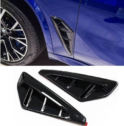 Gloosy Black Side Fender Air Vent Trim Cover for BMW X5 (2018–2024)