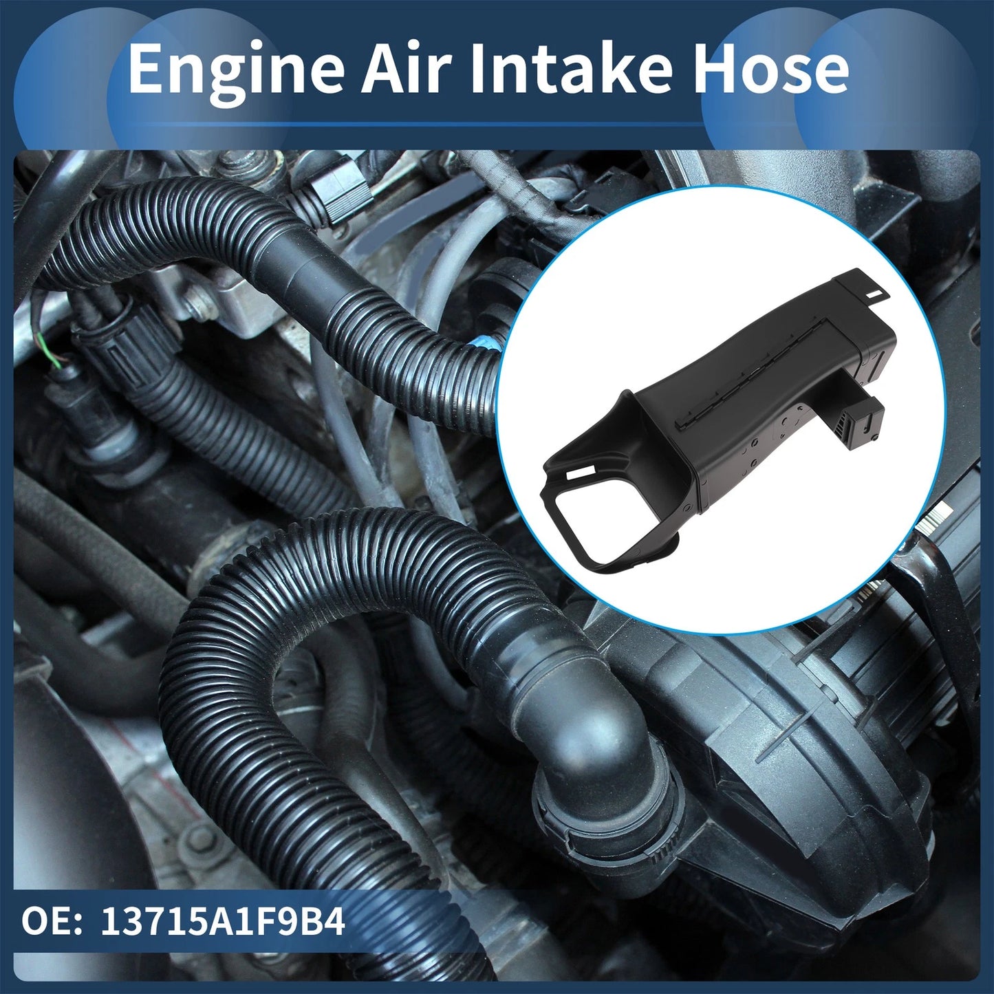 Engine Air Intake Hose for BMW X5 (2024) No. 13715A1F9B4 Silicone