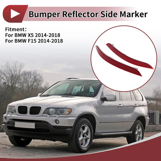 1 x Pair Rear Left Rear Right Bumper Reflectors for BMW X5