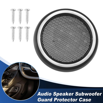 Speaker Grills Cover for BMW Mini Cooper Clubman R55 (2007–2014) Black Silver Tone