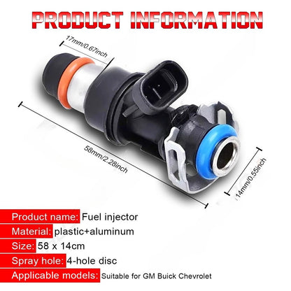 Set of 8 Fuel Injectors for Chevy Silverado 1999–2007 4.8L/5.3L/6.0L