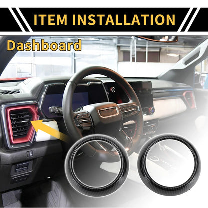 Air Vent AC Outlet Cover Trim for Chevy Colorado (2023-2024) Carbon Fiber