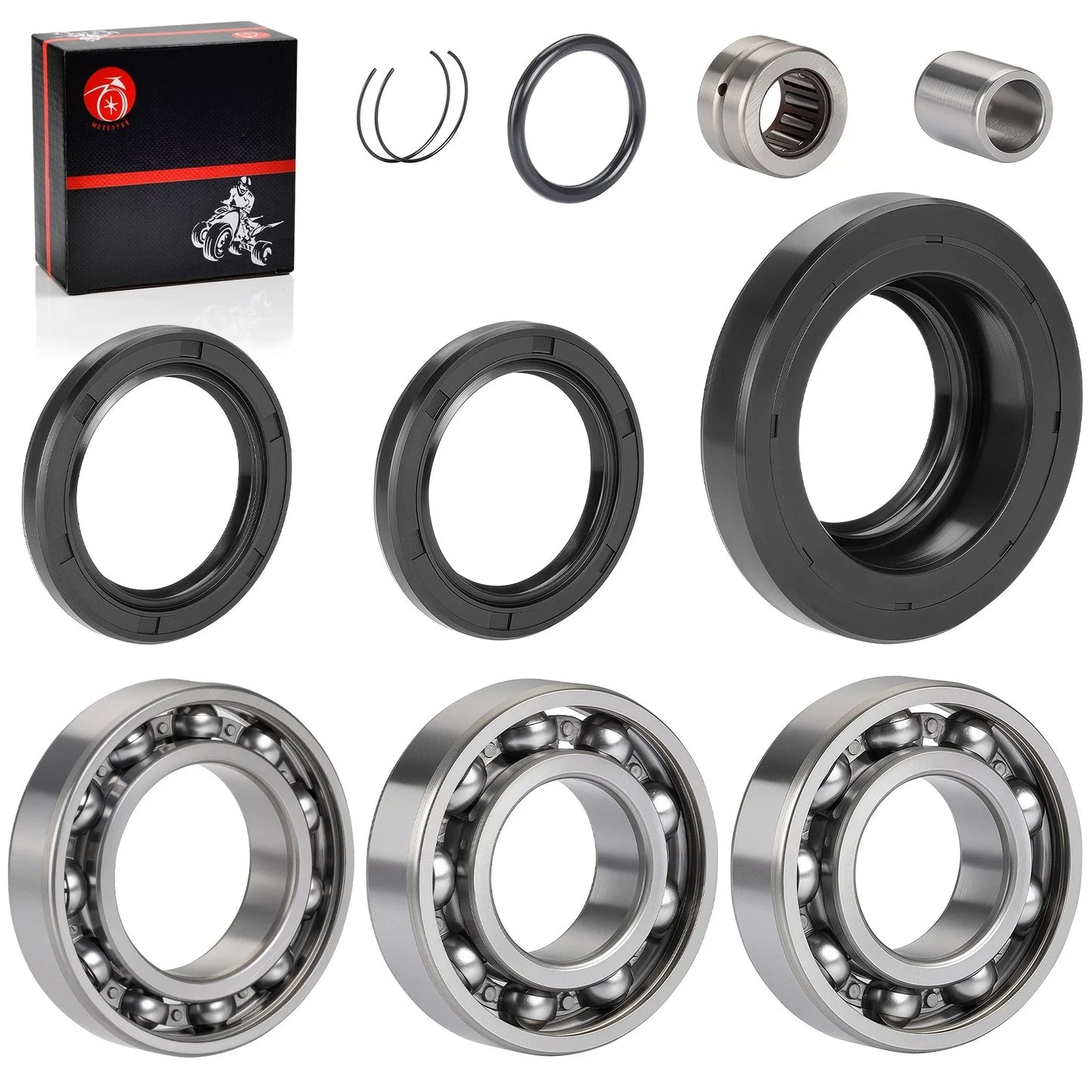 Rear Diff. Oil Seal & Bearing Kit for Honda Foreman (2000–2014)