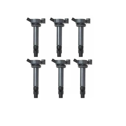 6 x Ignition Coils & Spark Plugs for Toyota Kluger, Lexus RX330, RX400H (2001-2007)