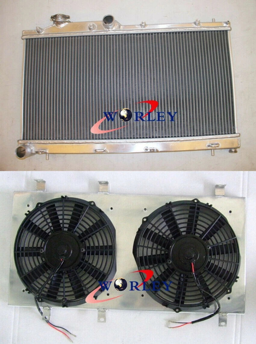 Aluminum Radiator with Shroud and Fan for Subaru Impreza WRX STI (2008–2013)