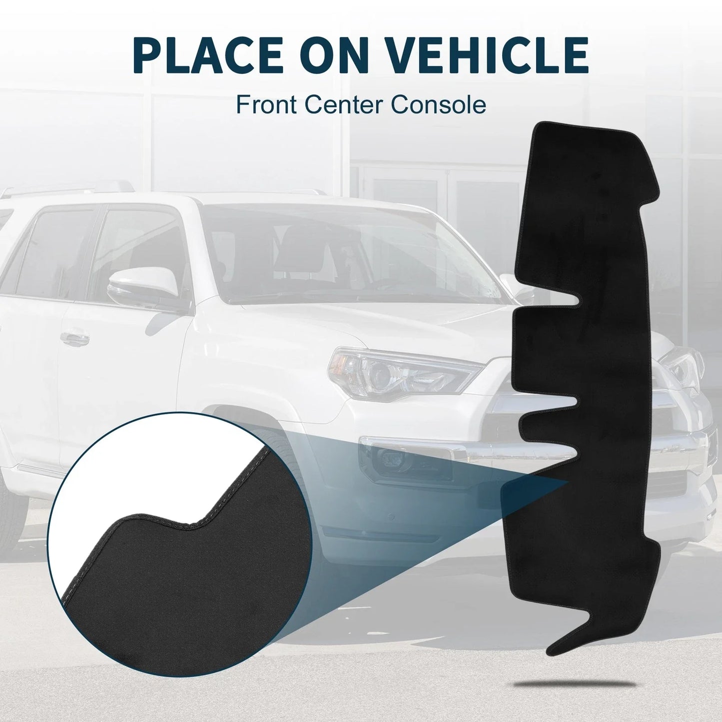 Dashboard Dash Cover Mat for Honda N-ONE JG3 JG4 Sun Protector Black (2012-2020)