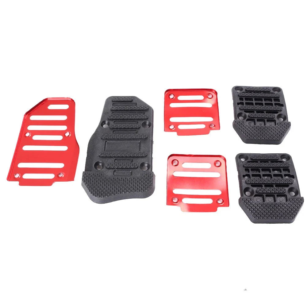 Aluminum Anti-Slip Brake Foot Pegs for Car Manual Red - Sport Pedals