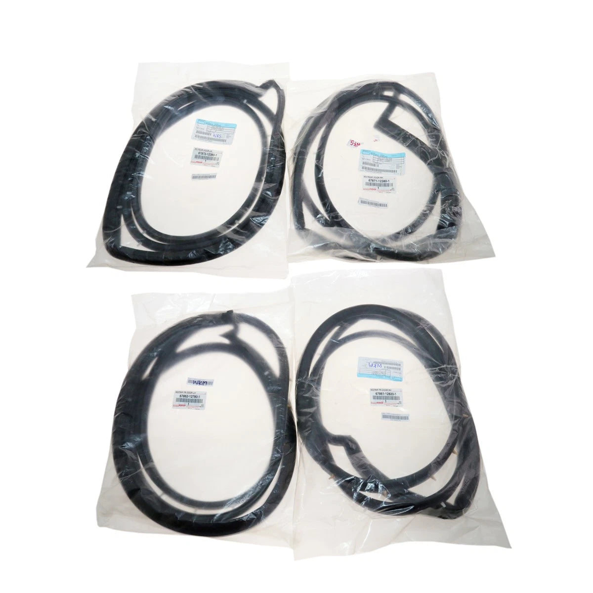 Complete Weatherstrip Door Rubber Seal Set for Toyota Corolla (1992–1997)
