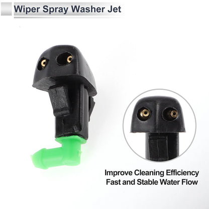 Washer Nozzle Set of 6 w/ Hose Connector for Honda (No. 76810S84A02)