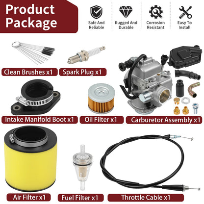 Carburetor with Air Filter Kit for Honda Fourtrax TRX300 (1993–2000)