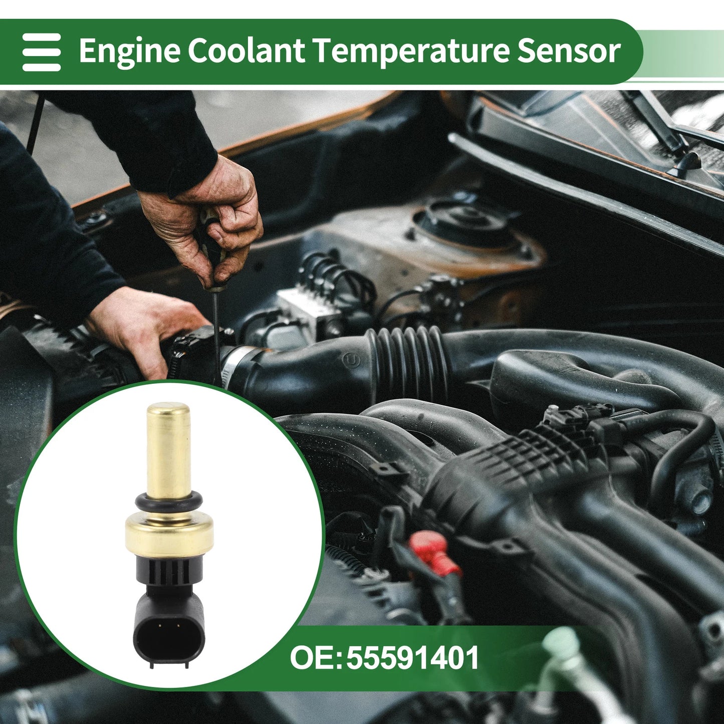 Engine Coolant Temperature Sensor No. 55591401 for Chevrolet Bolt EV (2023)