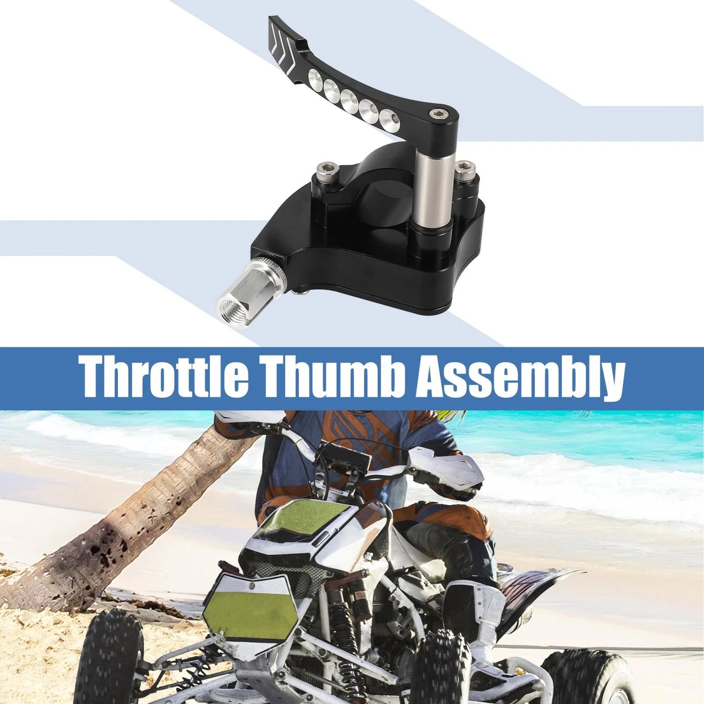 Thumb Throttle Assembly for Yamaha Banshee 350, Blaster 200, YFZ450 (1997–2023)