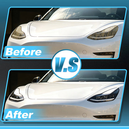 Headlight Tint Kit for Tesla Model 3 Highland (2024–2025) TPU Set of 1