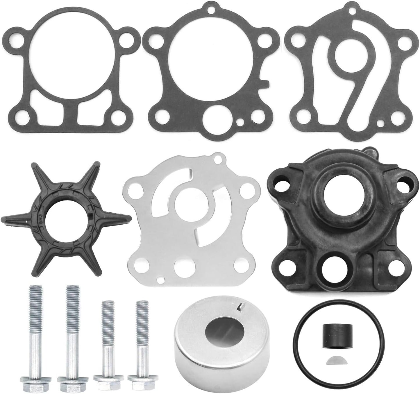 Water Pump Impeller Kit for Yamaha 40 50 HP 2-Stroke (1984–1994)