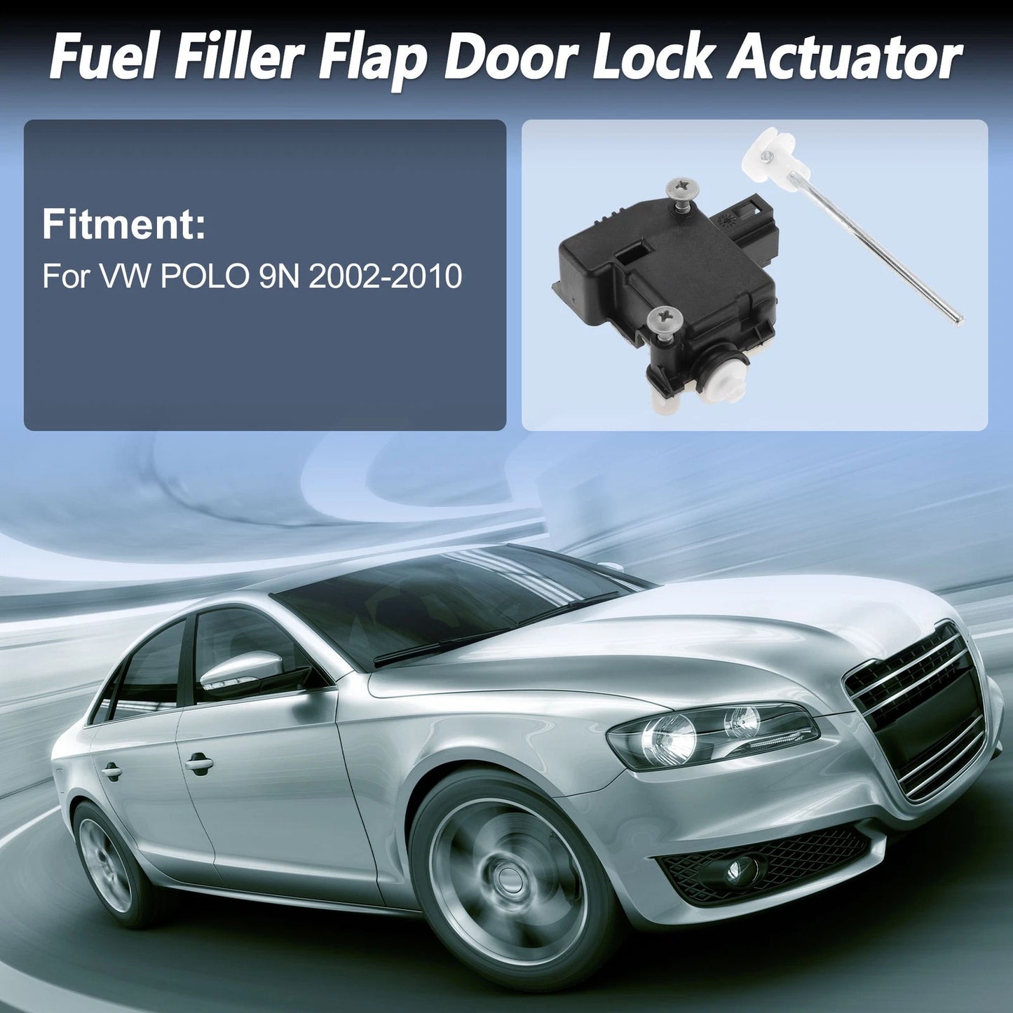 Fuel Filler Flap Door Latch Lock Actuator Motor for VW Polo (2002–2009)