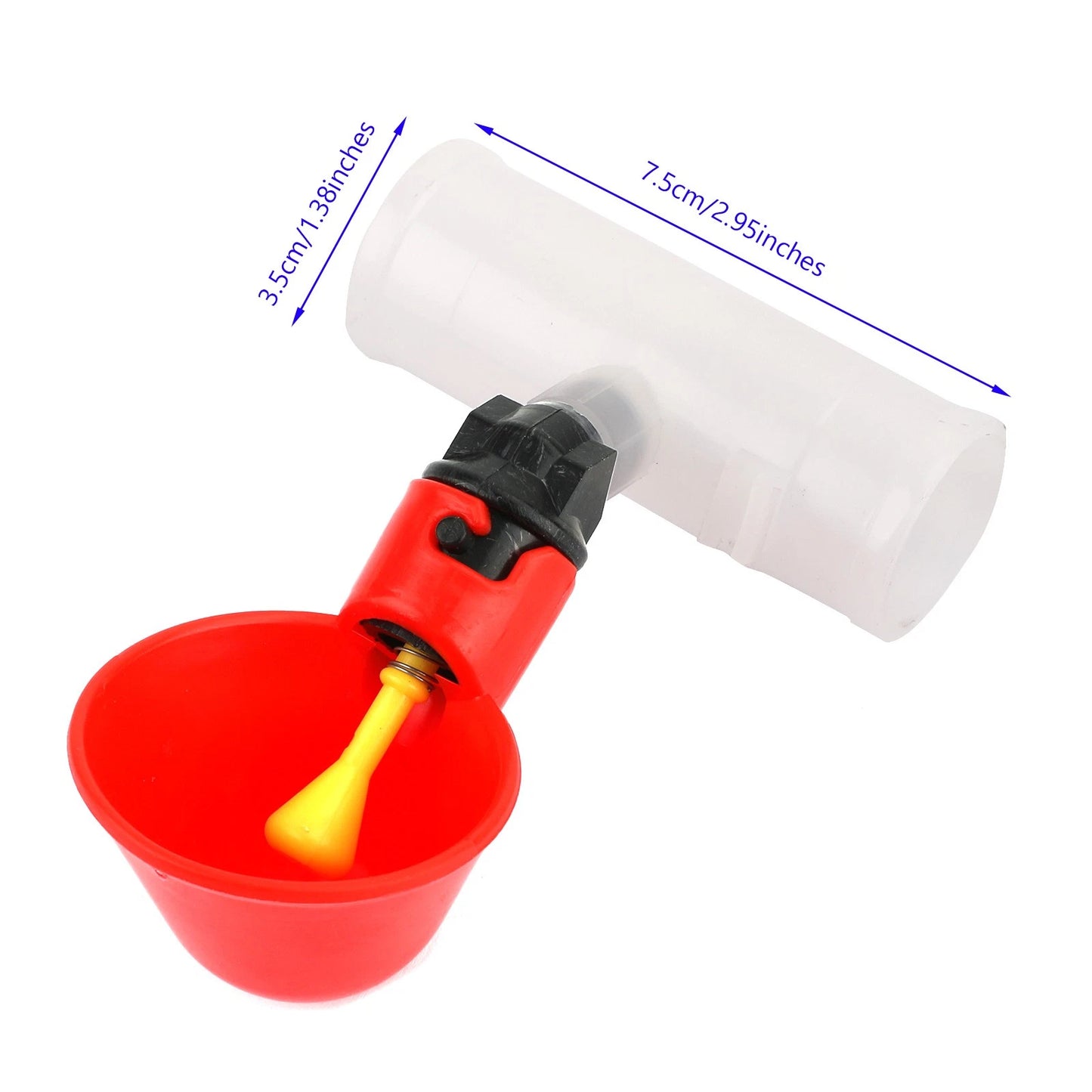 Set of 4 Automatic Water Drinker Cups for Poultry