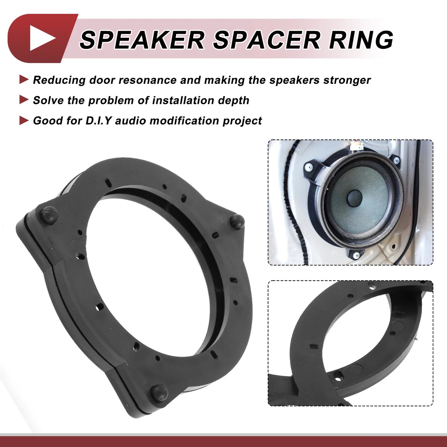 2X Speaker Spacer Ring Adaptor for BMW 230i (2017–2021) Front Doors 6.5"