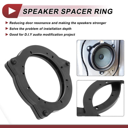 2X Speaker Spacer Ring Adaptor for BMW 230i (2017–2021) Front Doors 6.5"
